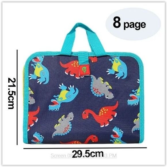 Erasable Coloring Book,Portable Dinosaur Pattern Erasable Doodle Book for Kids - Picture 9 of 12